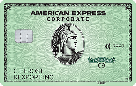 Carte Corporate Green American Express